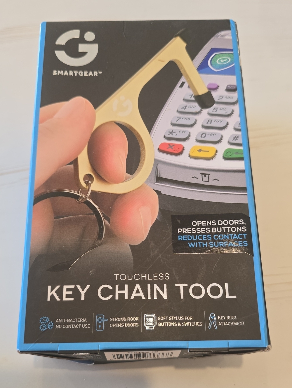 SmartGear Touchless Key Chain Tool - Gold - Picture 6 of 6